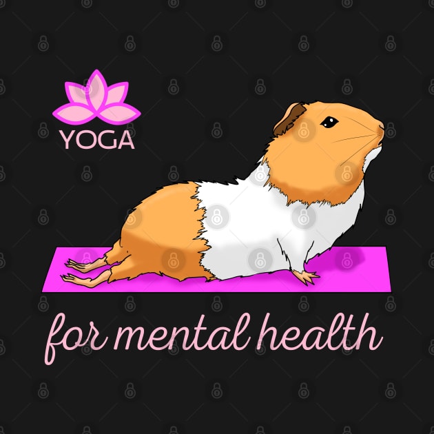 Yoga for Mental Health Awareness Guinea Pig Yoga Pose by JettDes