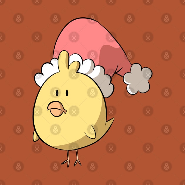 Cute Chick with Santa hat by RizanDoonster