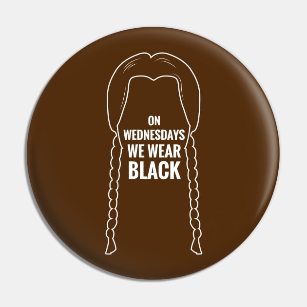 On Wednesdays we wear back Pin by TeeAgromenaguer