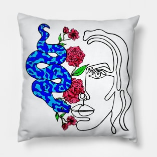 Line Portrait Pillow