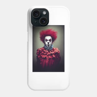 A Creepy, Scary Clown Phone Case