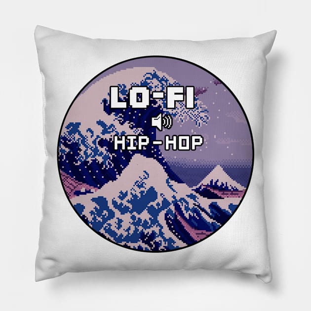 Lo-Fi Hip-Hop v4 Pillow by MisterNightmare