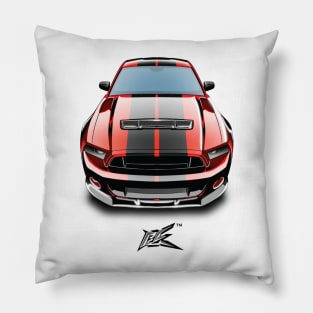 ford mustang gt500 red Pillow