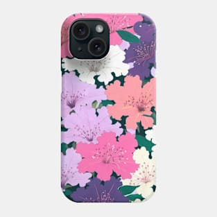 azalea flowers Pattern Phone Case