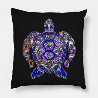 Turtle Sea Turtles Lotus Colorful Flower Design face masks, Phone Cases, Apparel & Gifts Pillow