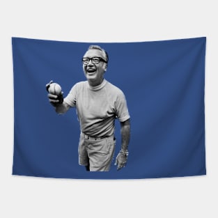 Harry Caray art Tapestry