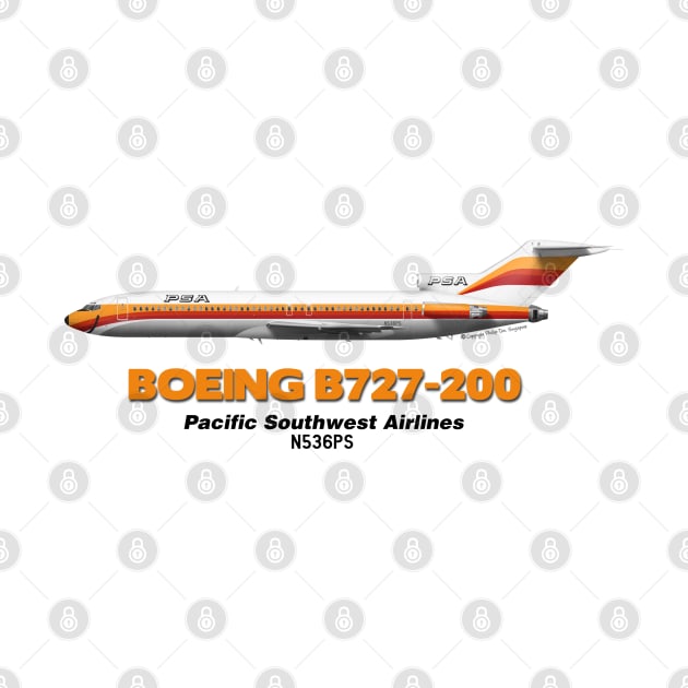 Boeing B727-200 - Pacific Southwest Airlines by TheArtofFlying