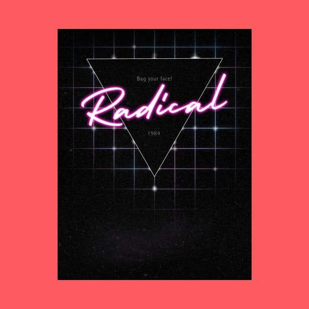 Radical 80s Bag Your Face by ZeroRetroStyle