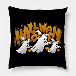 halloween candy ghost Pillow