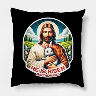 Matthew 28:6 He Is Risen Pillow