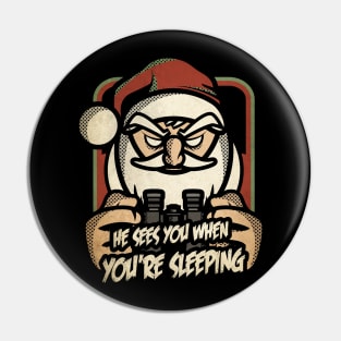 Creepy Santa Pin