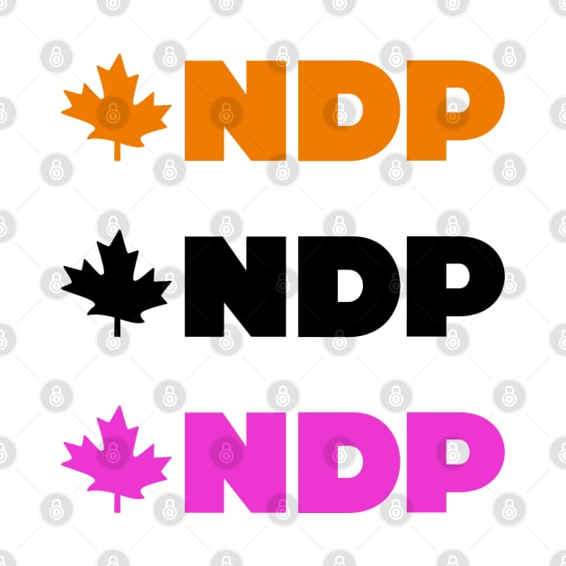 New Democratic Party - NDP Sticker Pack - Canada Politics by Football from the Left