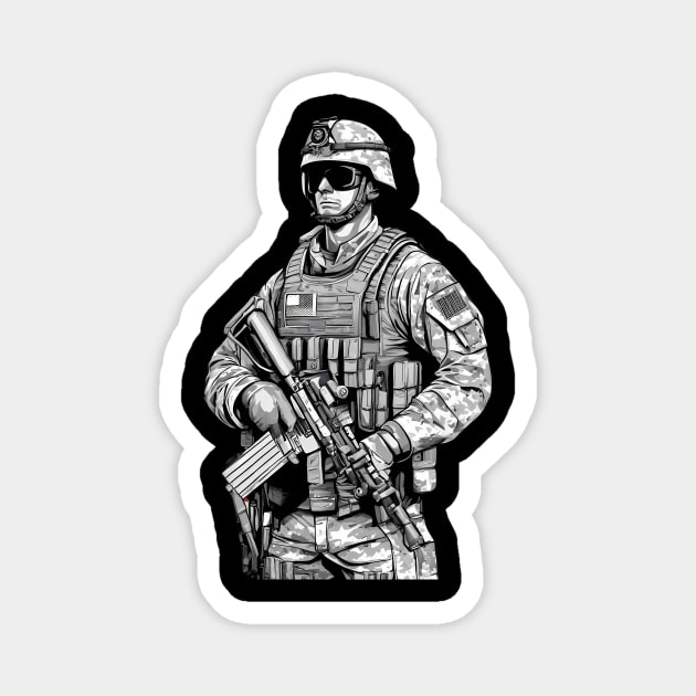 Navy Magnet by animegirlnft