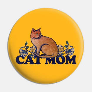 Cat Mom Pin