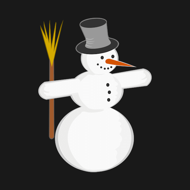 Snowman by mypointink