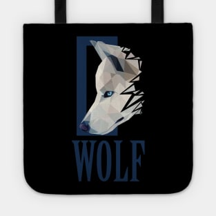 wolf lowpoly art Tote