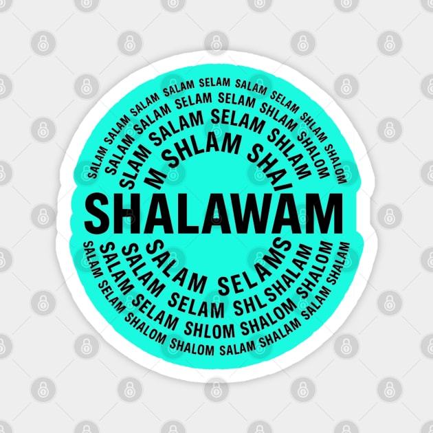 Shalom/Shalawam Magnet by Lamar 's Store