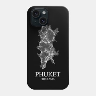 Phuket City Map - Thailand Cartography Phone Case