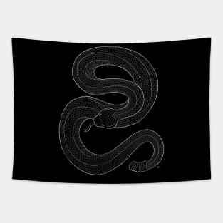 Rattlesnake Drawing (light version) Tapestry