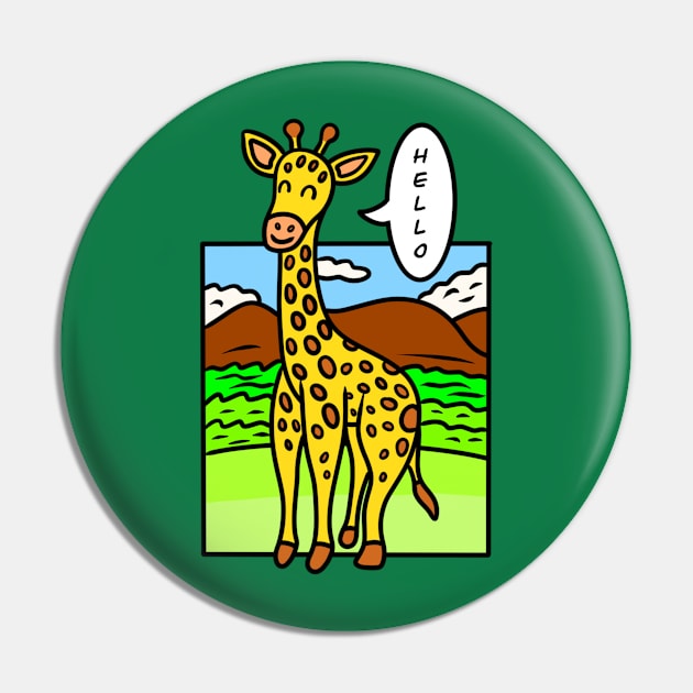 Funny cartoon giraffe Pin by Andrew Hau