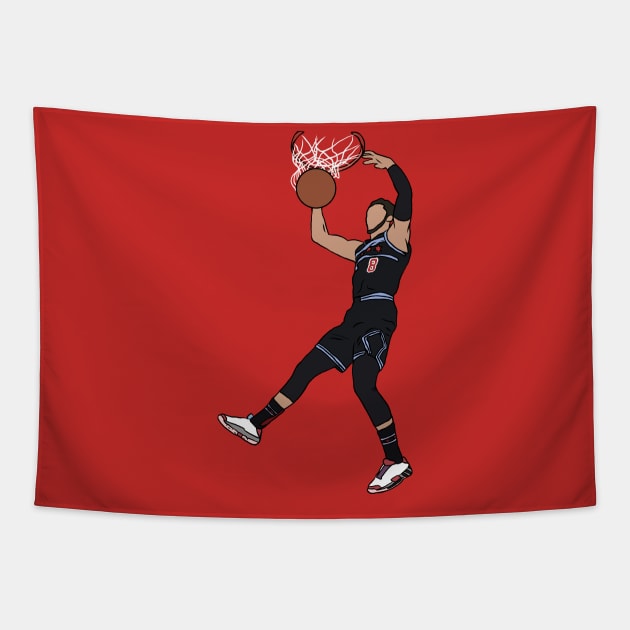 Zach Lavine Tapestry by rattraptees