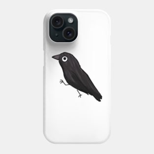 Funny crow illustration Phone Case