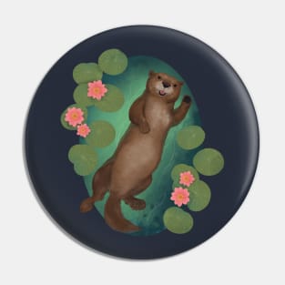 Swimming Otter Pin