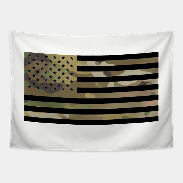 USA FLAG CAMOUFLAGE Tapestry by Cataraga