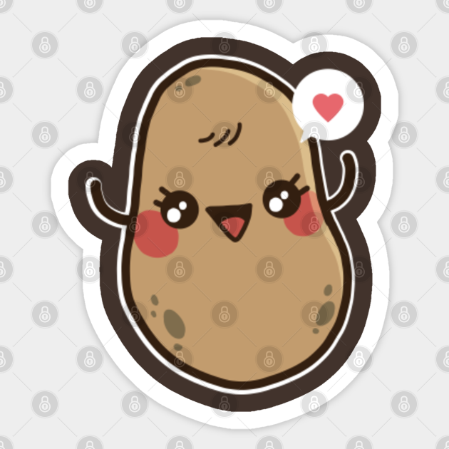 Kawaii Potato Kawaii Potato Sticker Teepublic Au Here you can find the best kawaii potato wallpapers uploaded by our. kawaii potato