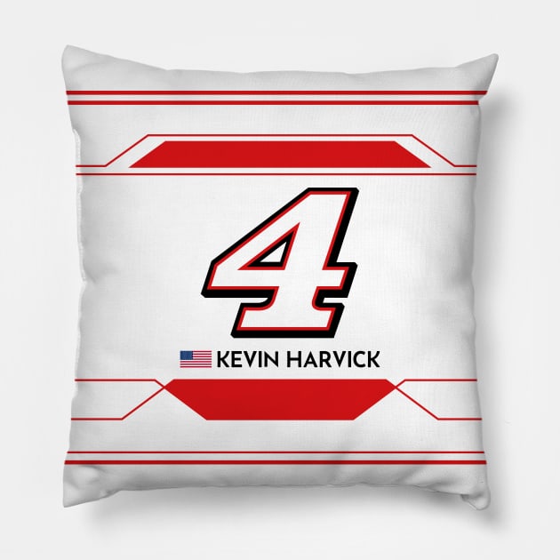 Kevin Harvick #4 2023 NASCAR Design Pillow by AR Designs 
