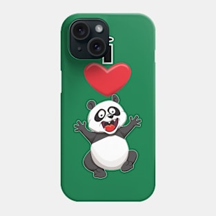 I Heart Pandas Phone Case