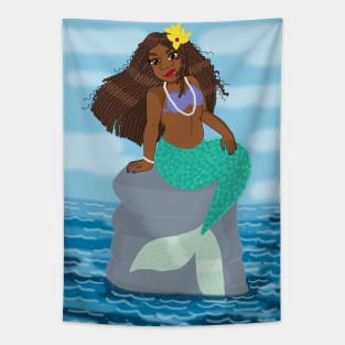 Beautiful Caribbean Mermaid Tapestry