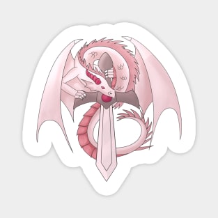 Ruby Sword Dragon Magnet