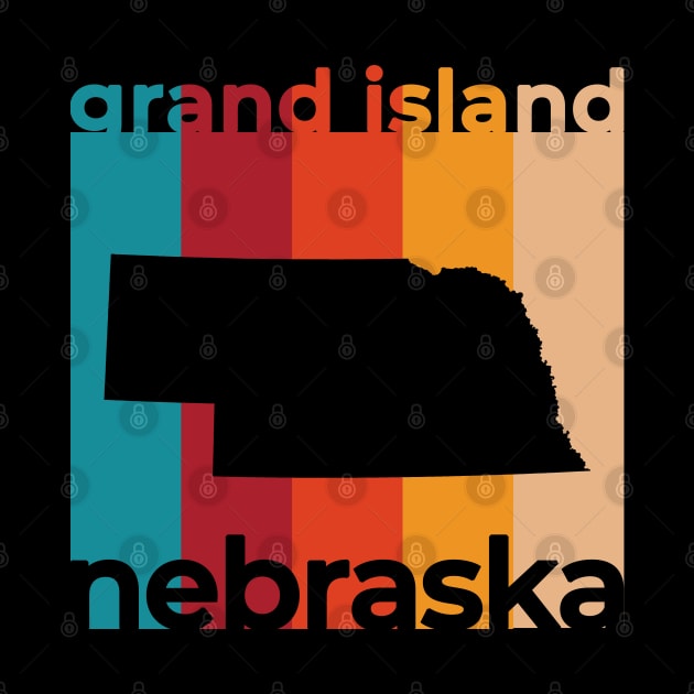 Grand Island Nebraska Retro by easytees