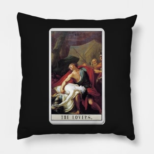 the lovers - vi tarot card Pillow