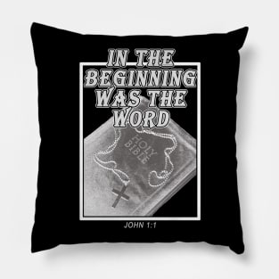 In The Beginning Was The Word Pillow