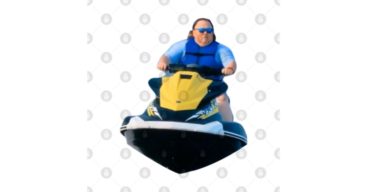 James Garretson on a Jet Ski Joe Exotic Tiger King Meme James