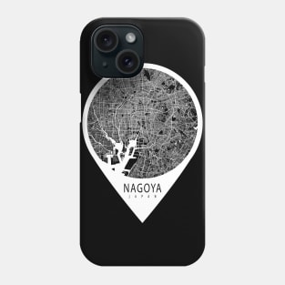 Nagoya, Japan City Map - Travel Pin Phone Case