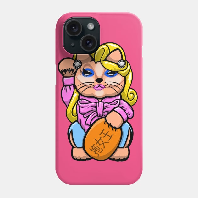 trixie Mattel lucky cat Phone Case by yayzus