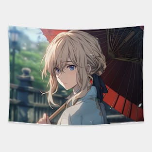 violet evergarden kimono Tapestry