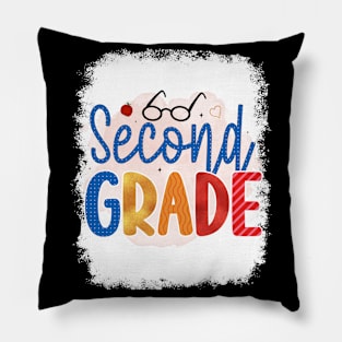 Second Grade Rainbow Girls Boys Teacher Team 2nd Grade Squad Pillow