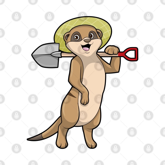 Meerkat as Farmer with Shovel by Markus Schnabel