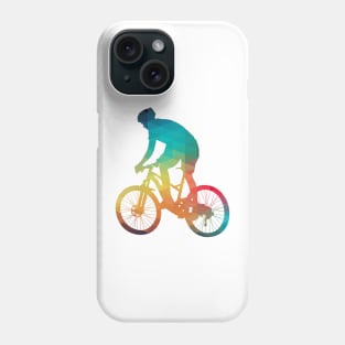 Rainbow bike man Phone Case