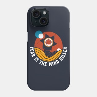 Fear Is The Mind Killer - Vintage Distressed Retro Scifi - Dune Phone Case