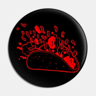 Spolled Taco Red Pin