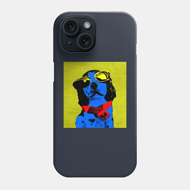 BLUE DOG FUNNY POP ART Phone Case by NYWA-ART-PROJECT