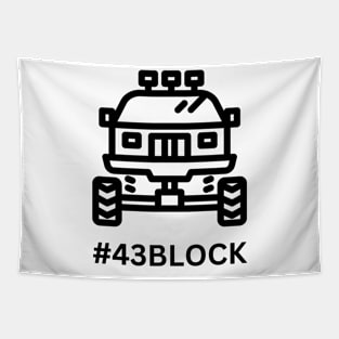 43 Block Rally Driver Tapestry