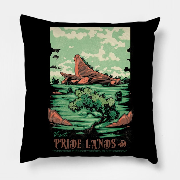 Visit Pride Lands Pillow by arashiyuka