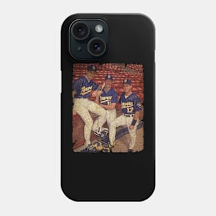 Paul Molitor, Robin Yount, and Jim Gantner in Milwaukee Brewers Phone Case