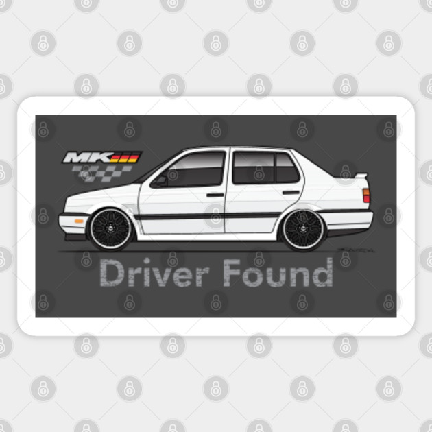 White Mk3 Jetta Sticker Teepublic